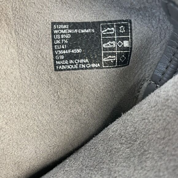 LANDS END | Warm Graphite Suede Leather Flat 9" Shaft Women's Boots Size 9 1/2 D - Picture 8 of 10